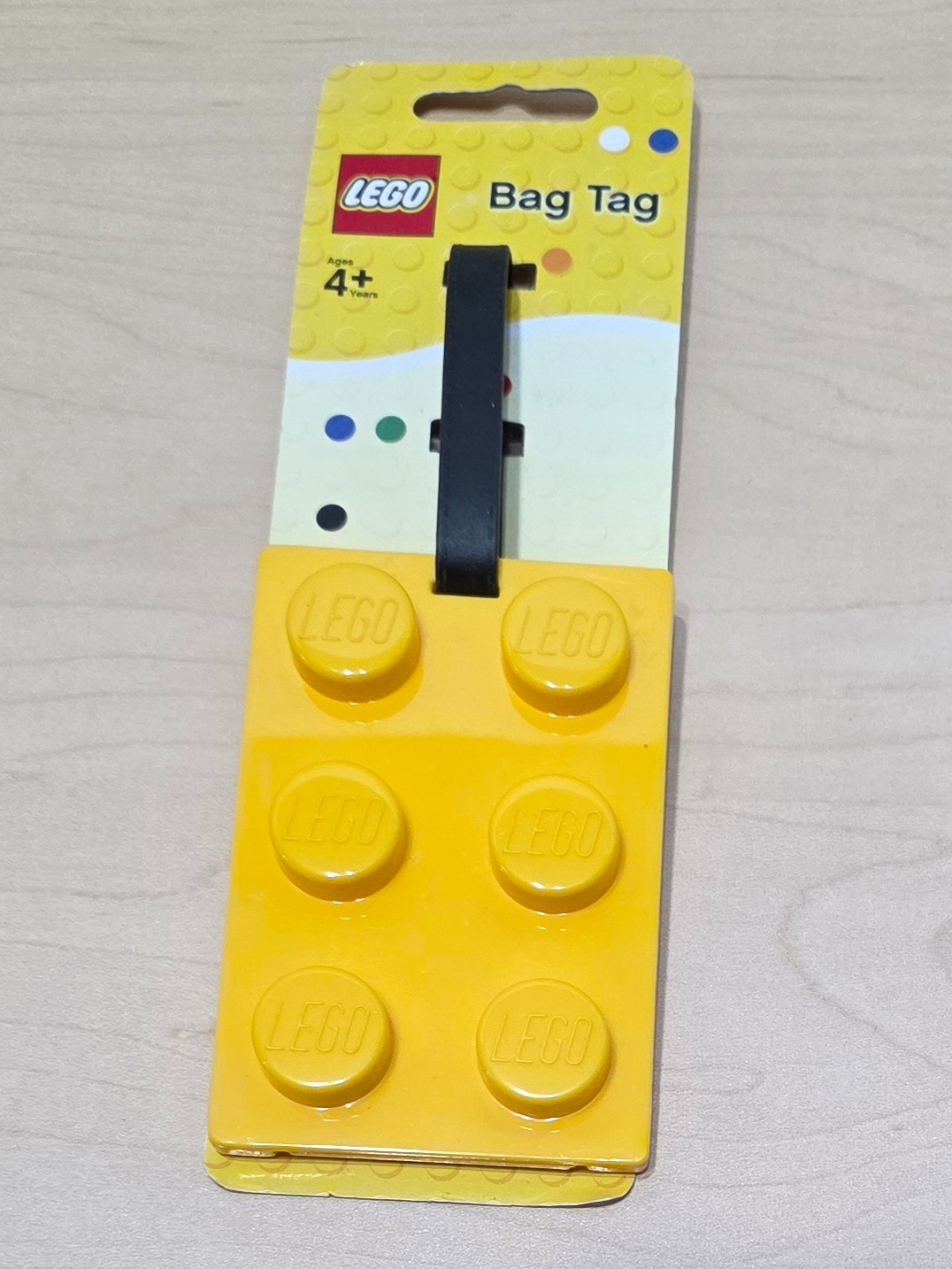Brand New Yellow LEGO 2 x3 Brick / Plate Style Large Sized Luggage / Bag Tag