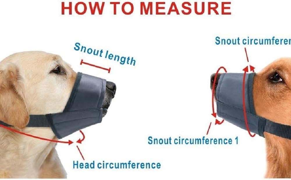 Adjustable Dog Muzzles - Anti-Biting Barking Muzzles for Small,