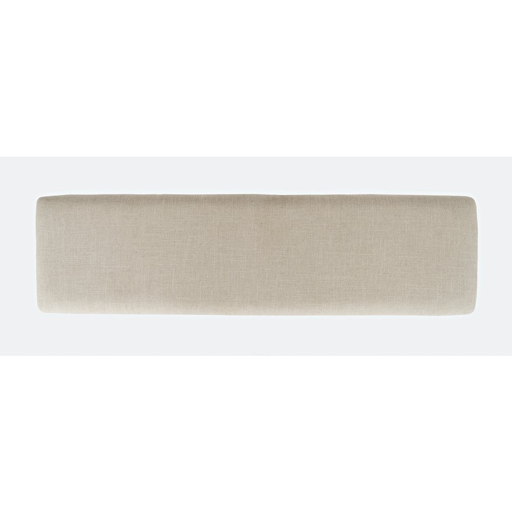Telluride Rustic Farmhouse Solid Wood 55" Upholstered Dining Bench