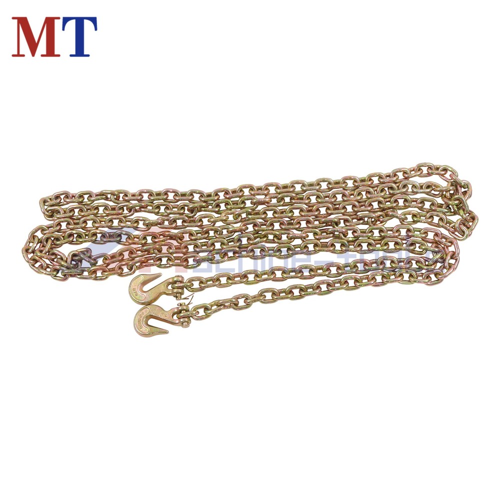 2 Pcs Transportation Bundle Chains 5/16" × 20' Grade 70 Working Load 4700Lbs