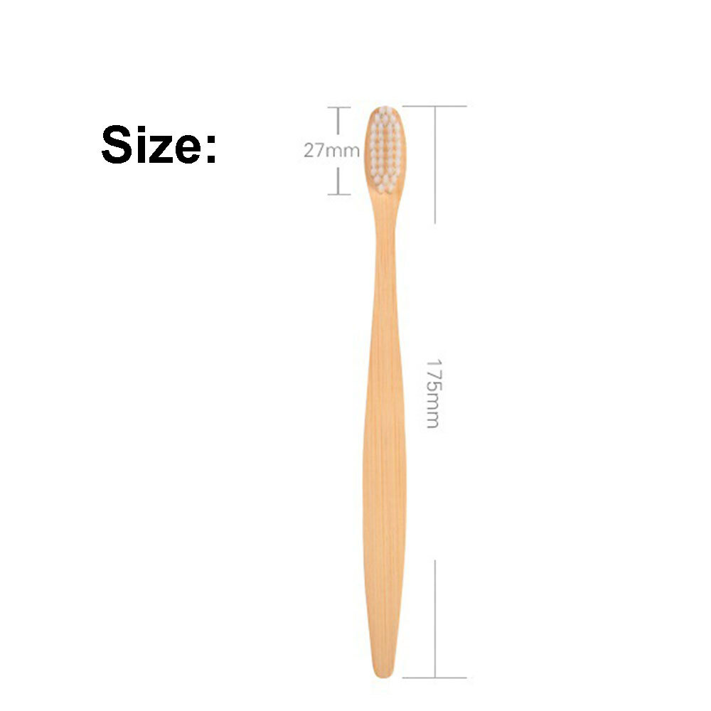 20Pcs/set Bamboo Toothbrush Natural Organic Medium BPA Free Soft Healthy Brush