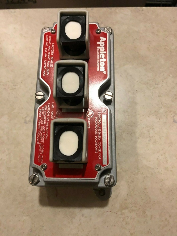 appleton hazardous location  3 pushbutton control station