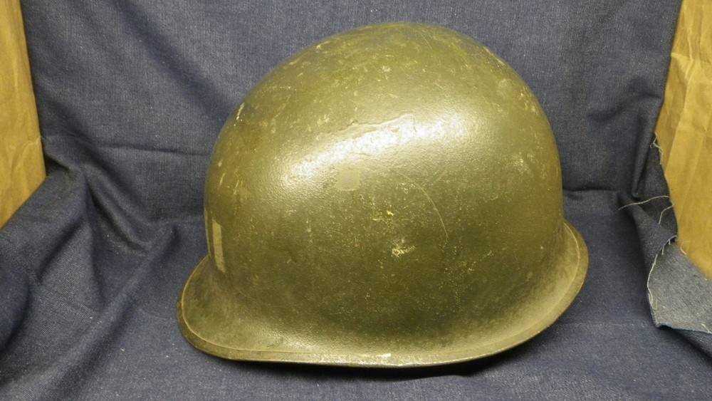 WWII M1 Helmet Front Seam