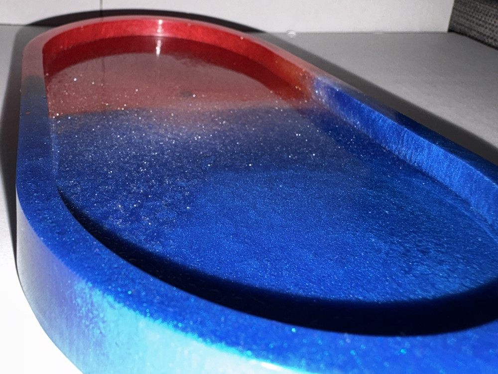 Blue/Red Epoxy Resin Soapdish Laundry Soapdish
