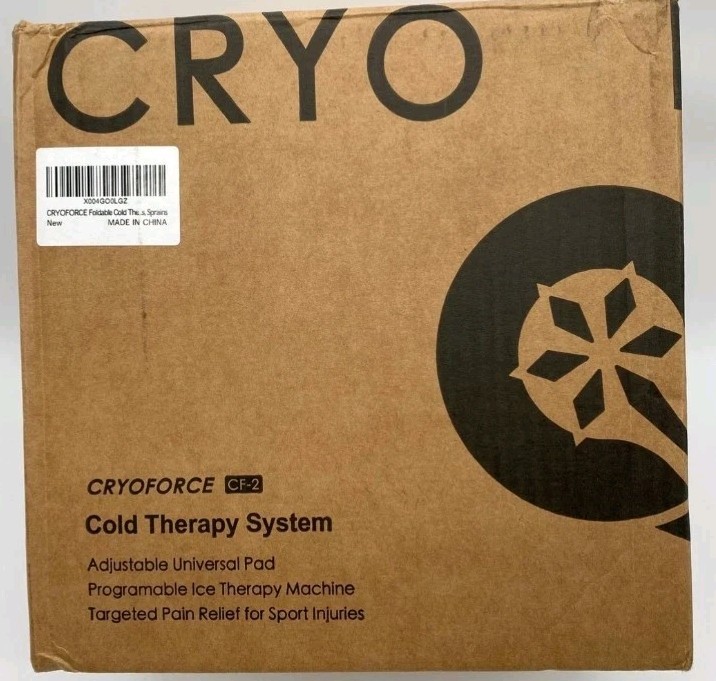 New CryoForce Go CF-2 Cold Therapy System Portable Ice Machine Foldable White