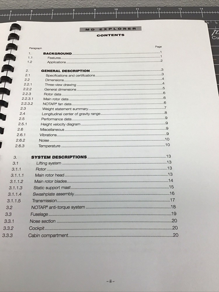 Boeing MD Explorer Helicopter Technical Description New QU-1