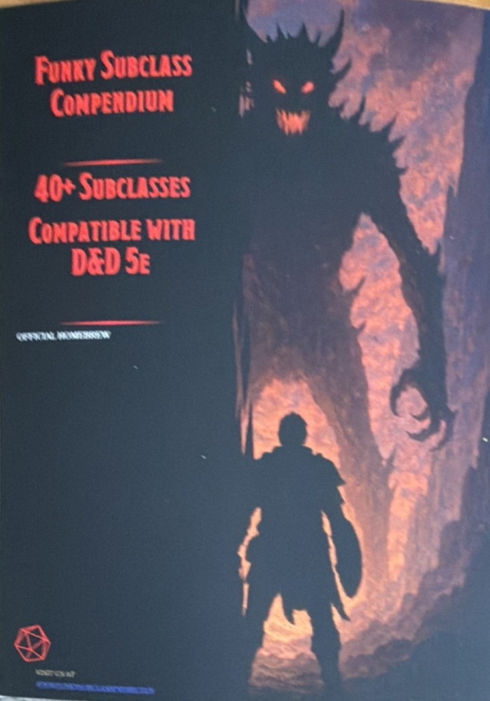 Indie Funky Subclass Compendium Dungeons & Dragons 5e (+2024) physical book
