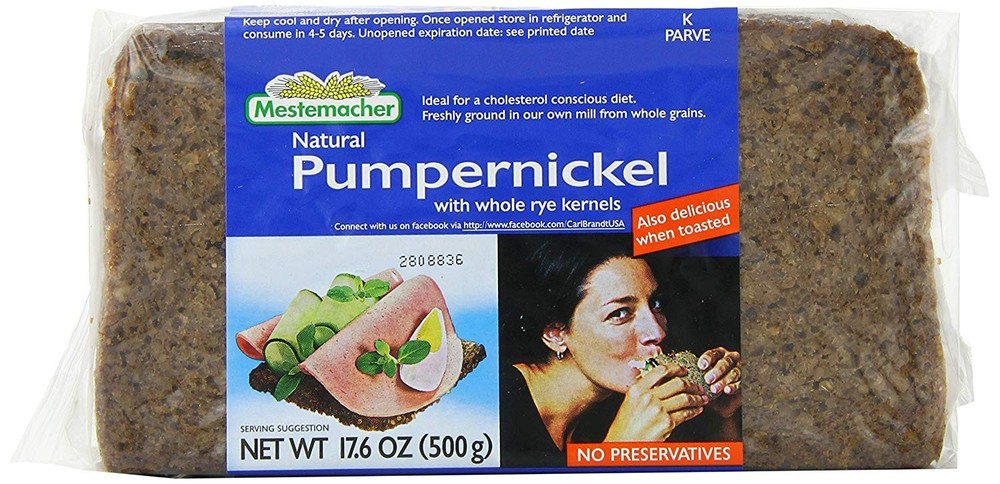 Mestemacher Bread, Pumpernickel, 17.6 Ounce