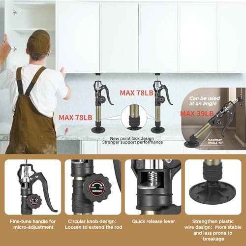 Cabinet Jacks for Installing Cabinet 3rd Hand Support System Adjustable