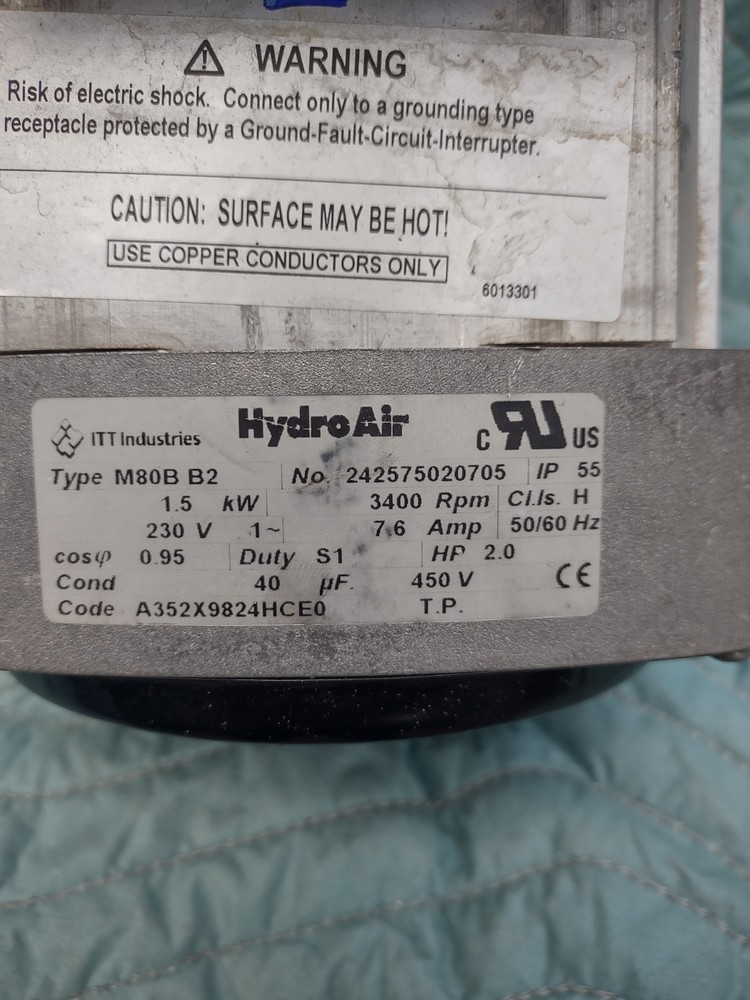Kohler 1016957 2HP 230V Pump