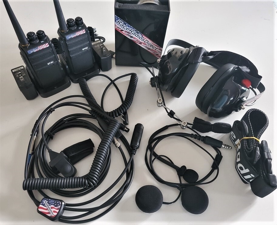 RaceRadiosDirect ShortTrack Budget GT Set Driver to Spotter Racing Radio system