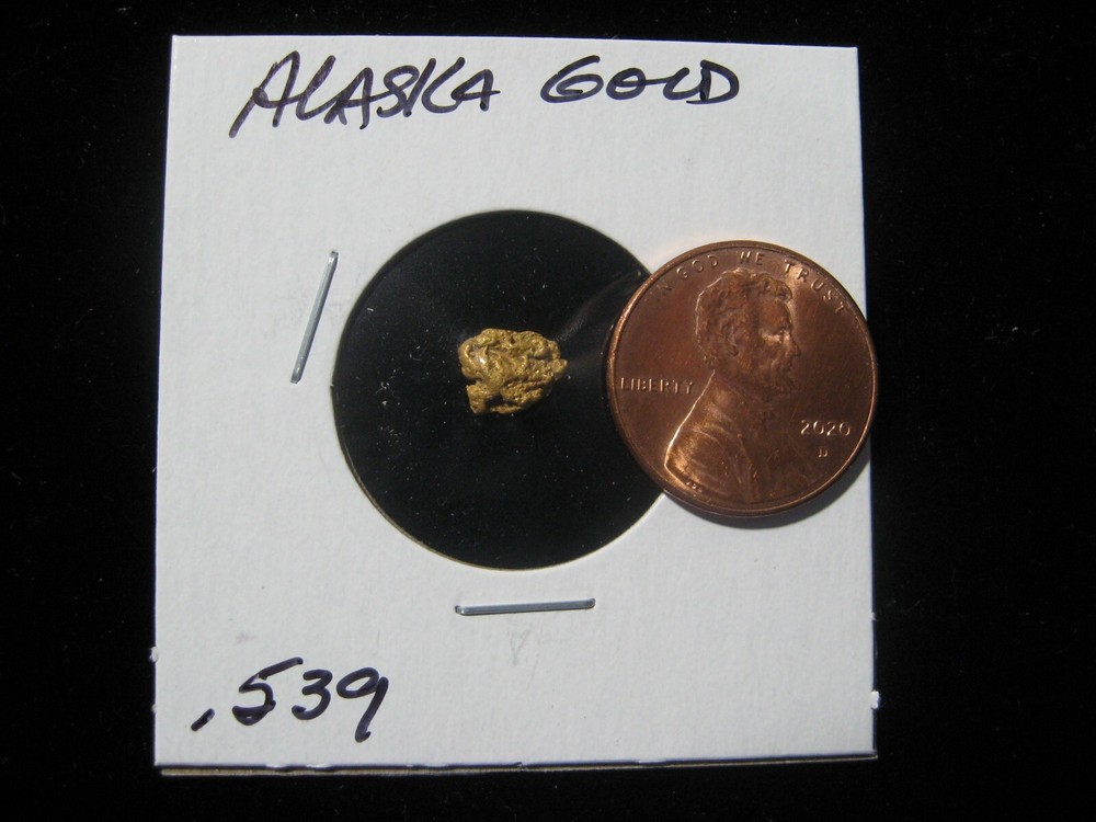 ALASKA GOLD NUGGET .539 GRAM