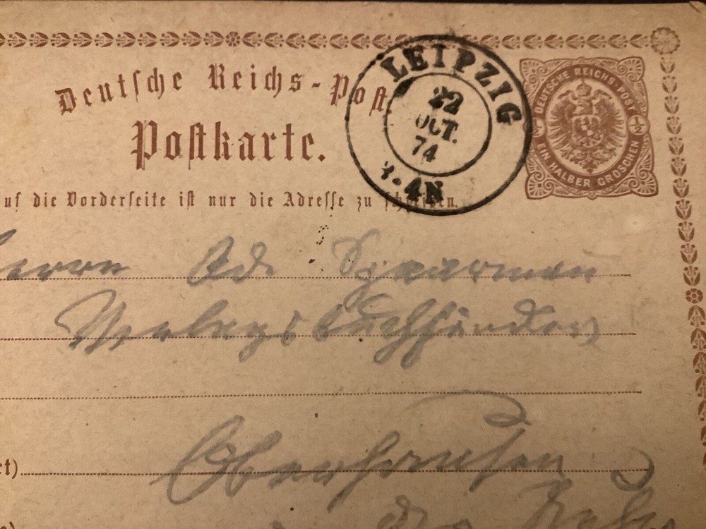 Germany Leipzig Stamps Postcard R40906