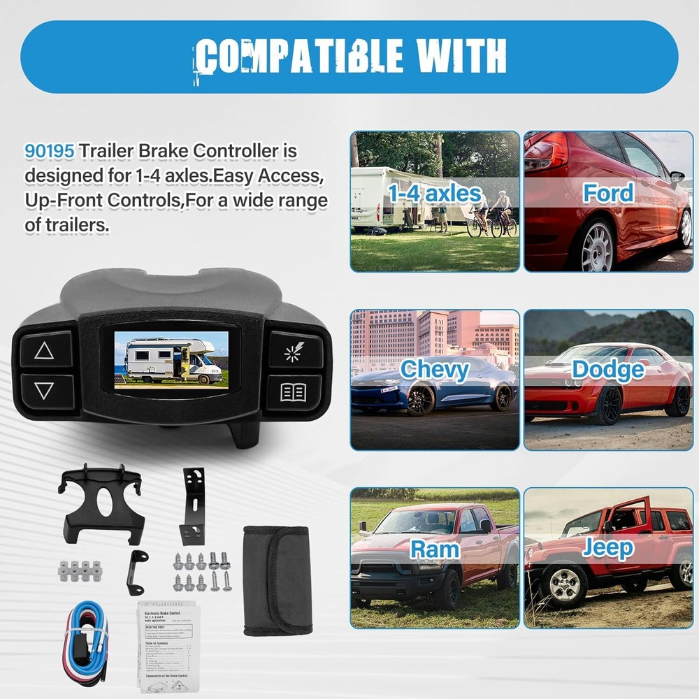 for Tekonsha P3 Prodigy 90195 Electric Trailer Brake Control Module Controller