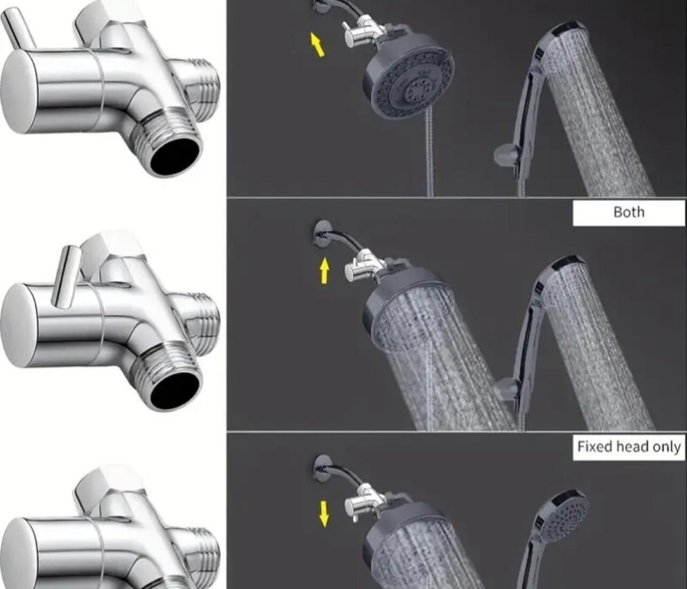 Chrome Shower Arm Diverter