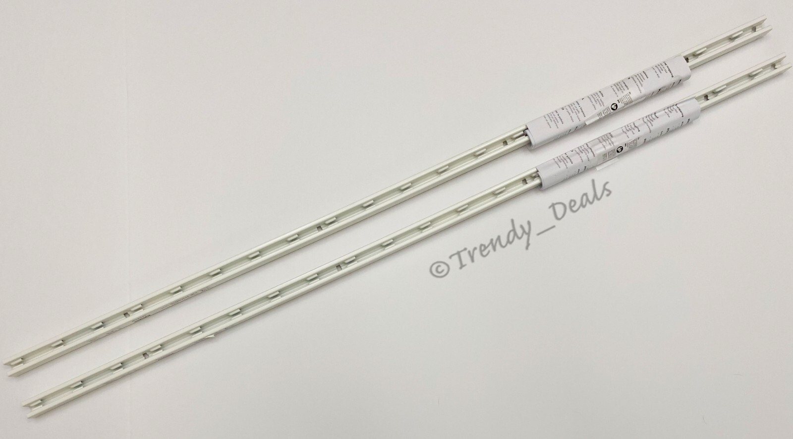 SET of 2 - Ikea BOAXEL Wall Upright Steel, White 39 3/8" - NEW