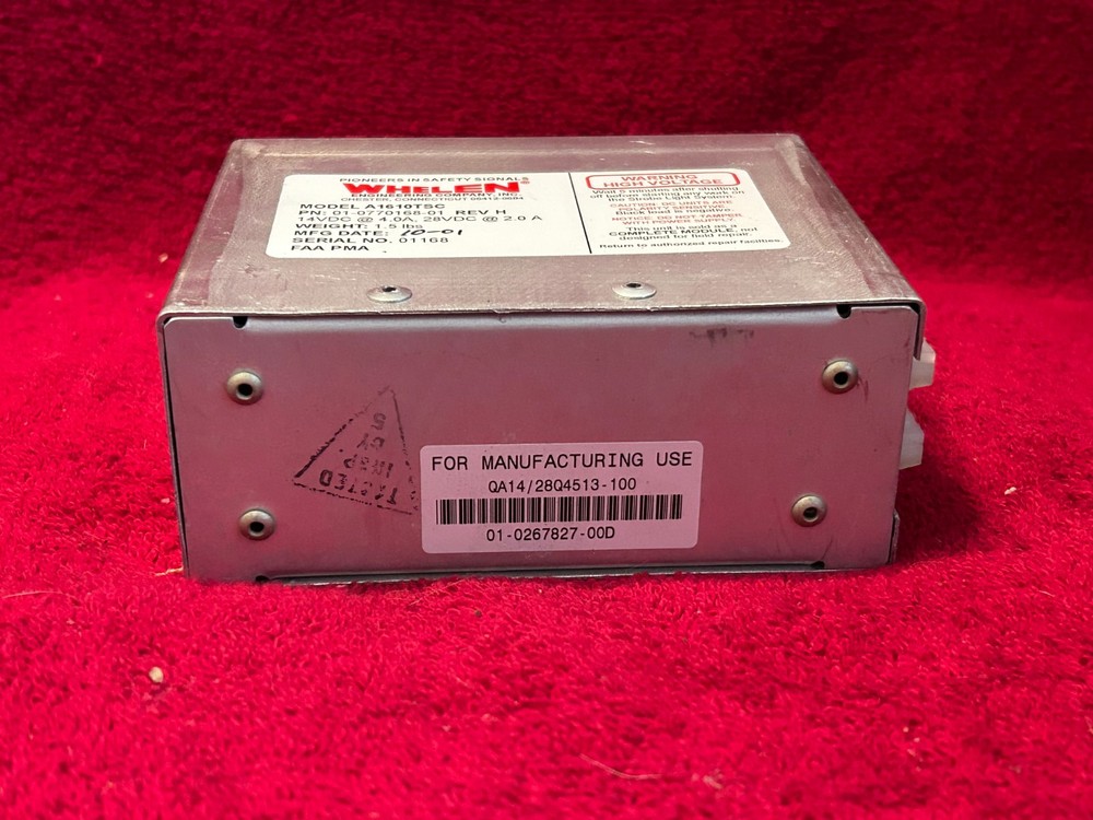 WHELEN MODEL A1610TSC STROBE POWER SUPPLY 14 VDC