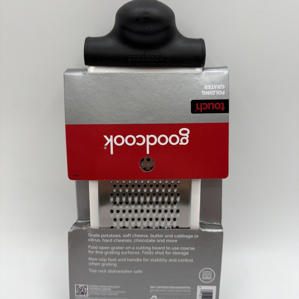 Good Cook Fold One Size Black and Red Grater 1 Pack