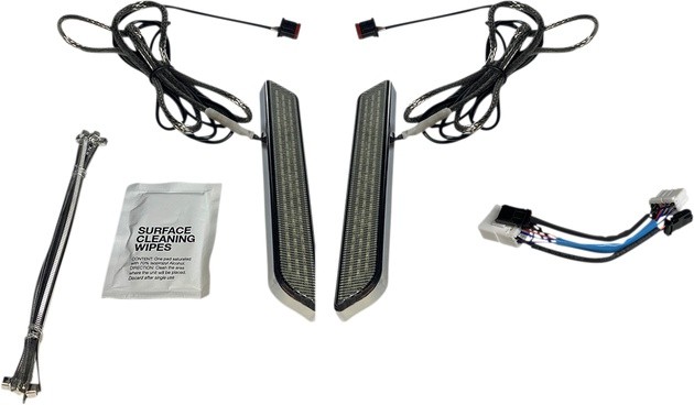 Custom Dynamics LED Fork Lights Chrome Smoke #CD-FORK-HD-SC Harley Davidson