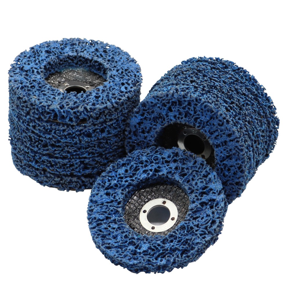 10 Pack 4" For Angle Grinder Poly Strip Disc Wheel Paint Rust Removal Clean
