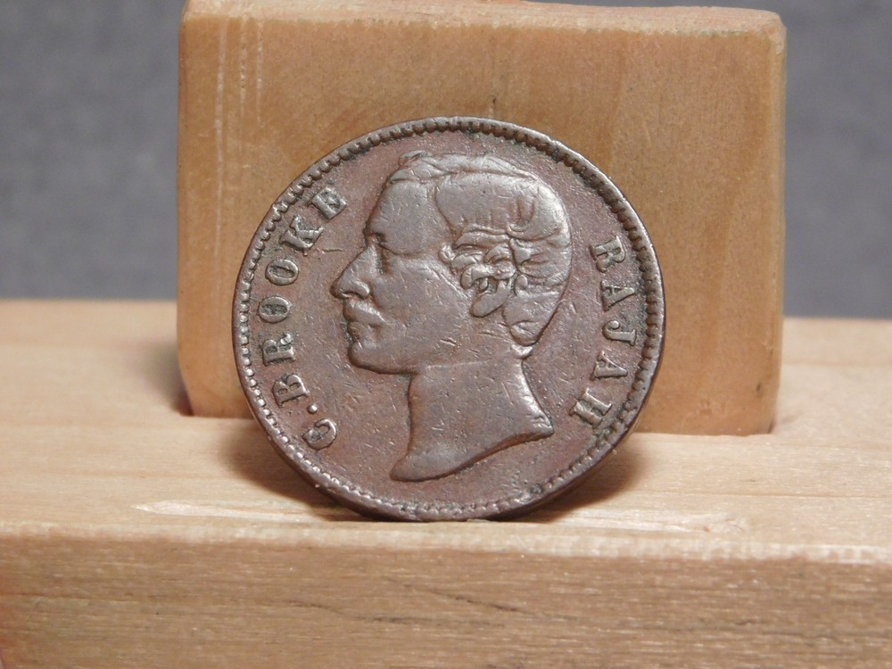 Sarawak half penny 1870