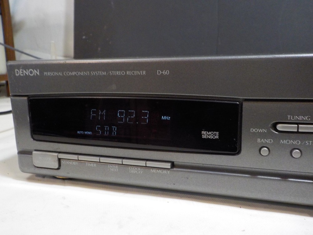 Vintage DENON D-60 Component System Stereo Receiver Amplifier WORKS
