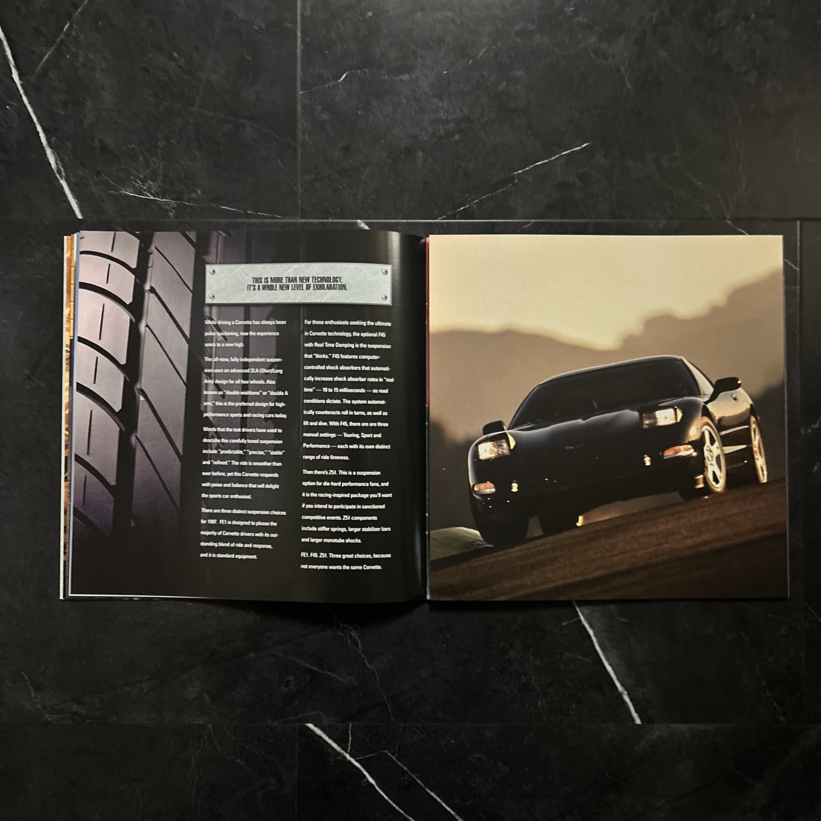 1997 ORIGINAL Chevrolet C5 Corvette Dealer Deluxe Sales Brochure Printed Dec. 96