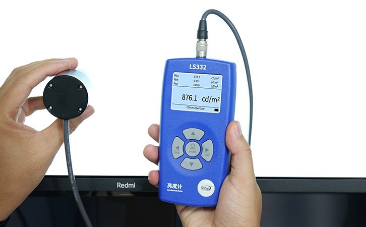 Luminance Meter Spectrometer Brightness Flicker Frequency CCT CRI Analyzer LS332