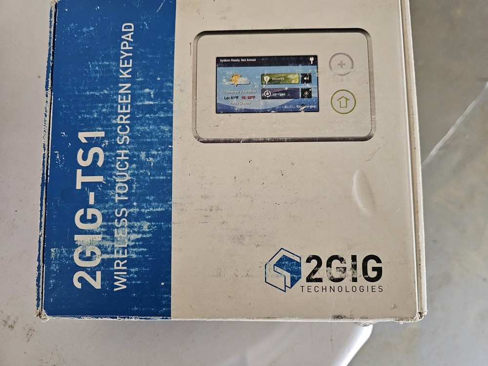 2GIG-TS1-E Wireless Touch Screen Keypad 2 Gig Secondary Keypad