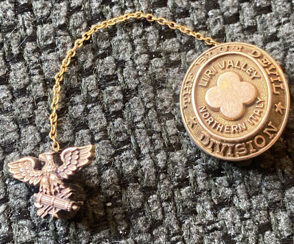 WWII Era Sweetheart Pin-The Blue Devil Division