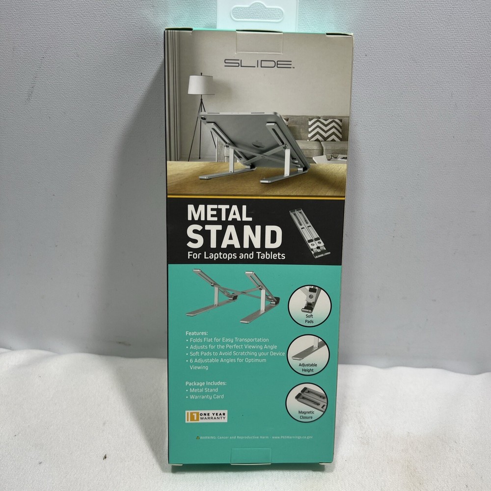 SLIDE Metal Stand For Laptops & Tablets ~ NEW SEALED