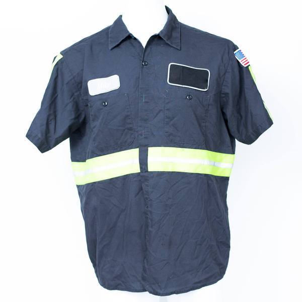 Used Hi-Visibility Reflective Hi-Vis Work Shirts Cintas, Redkap, Unifirst, G&K