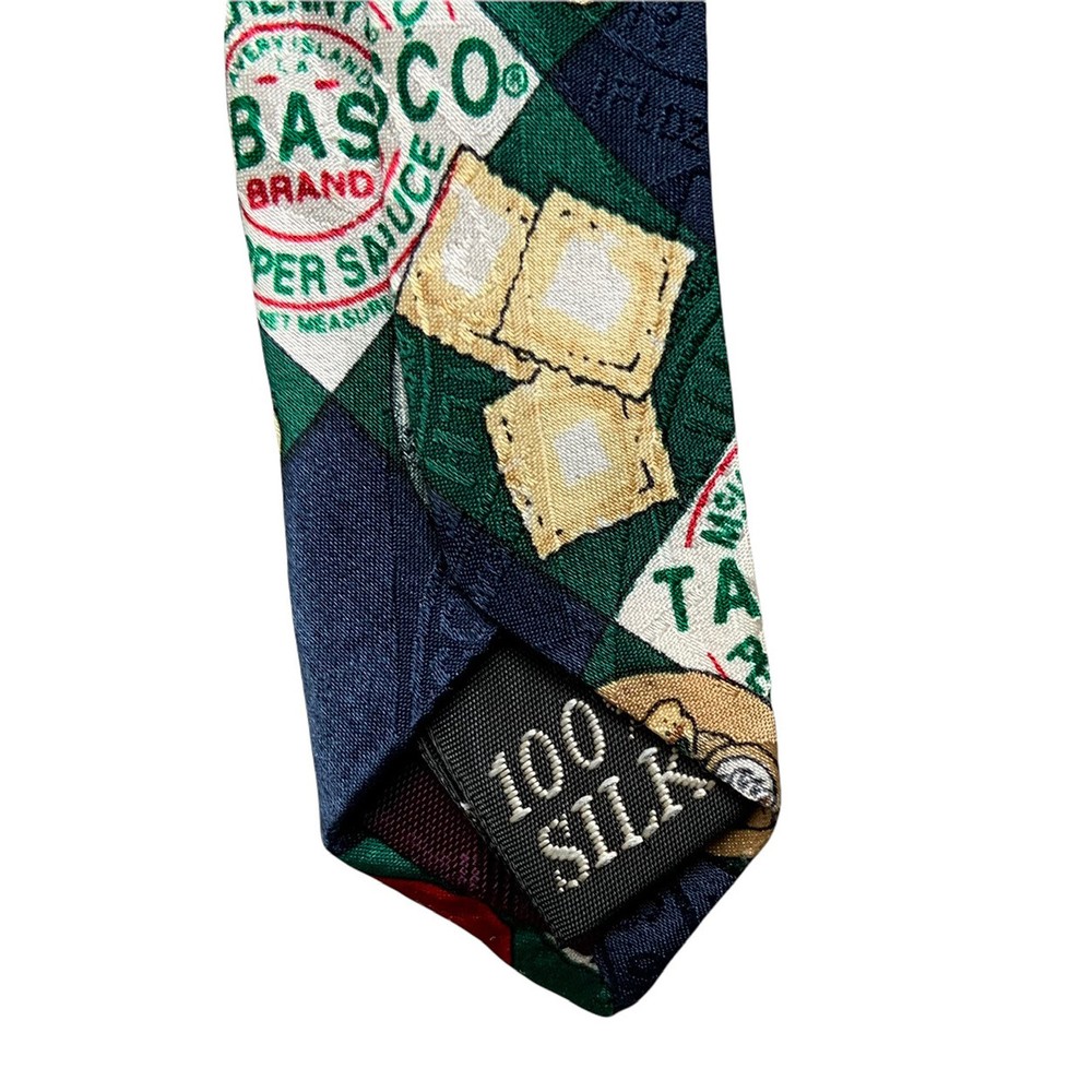 Tabasco Men's 100% Silk Tie, Argyle Pattern
