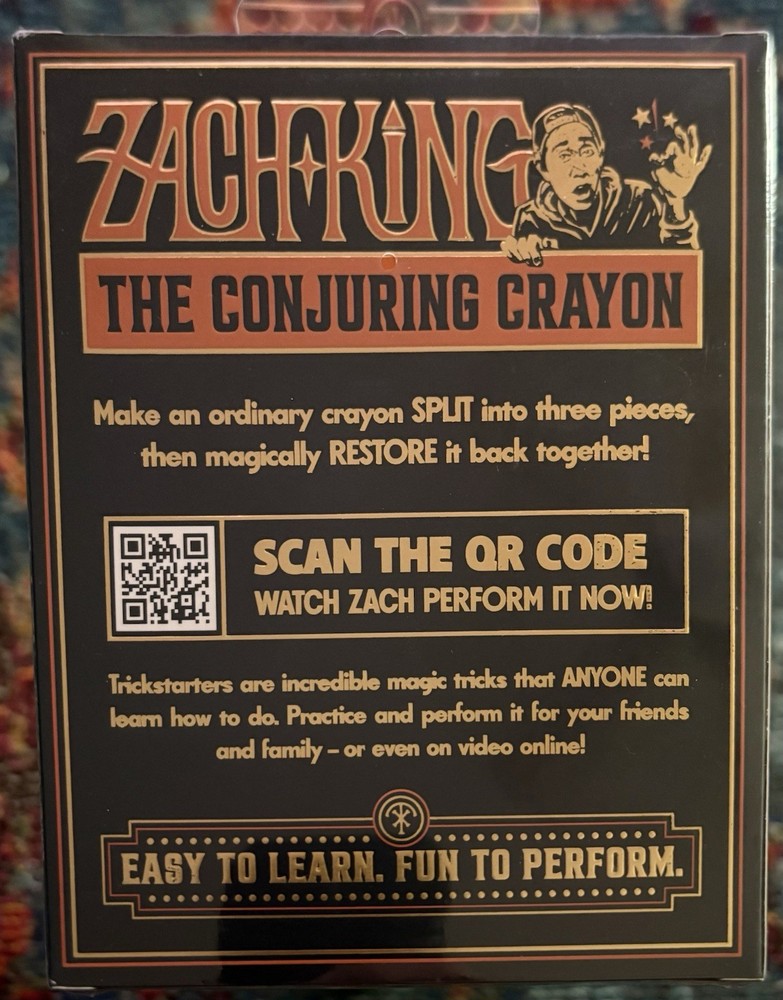 Trickstarters - Conjuring Crayon Magic Trick / Presented By Zach King / NEW