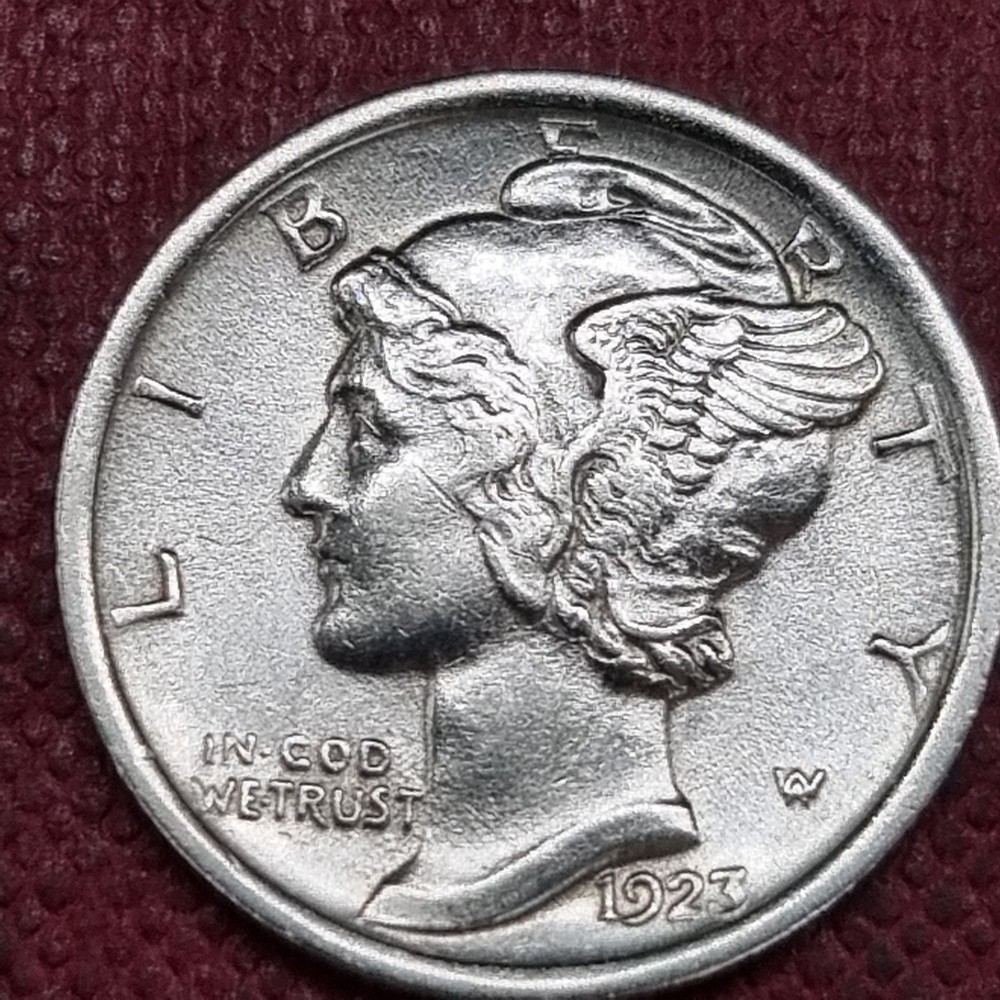 1923 Mercury Dime 10c UNC Uncirculated #100193