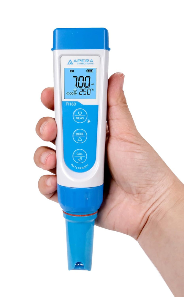 AI311 Premium Series PH60 Waterproof Ph Pocket Tester Kit, Replaceable Probe, ±0