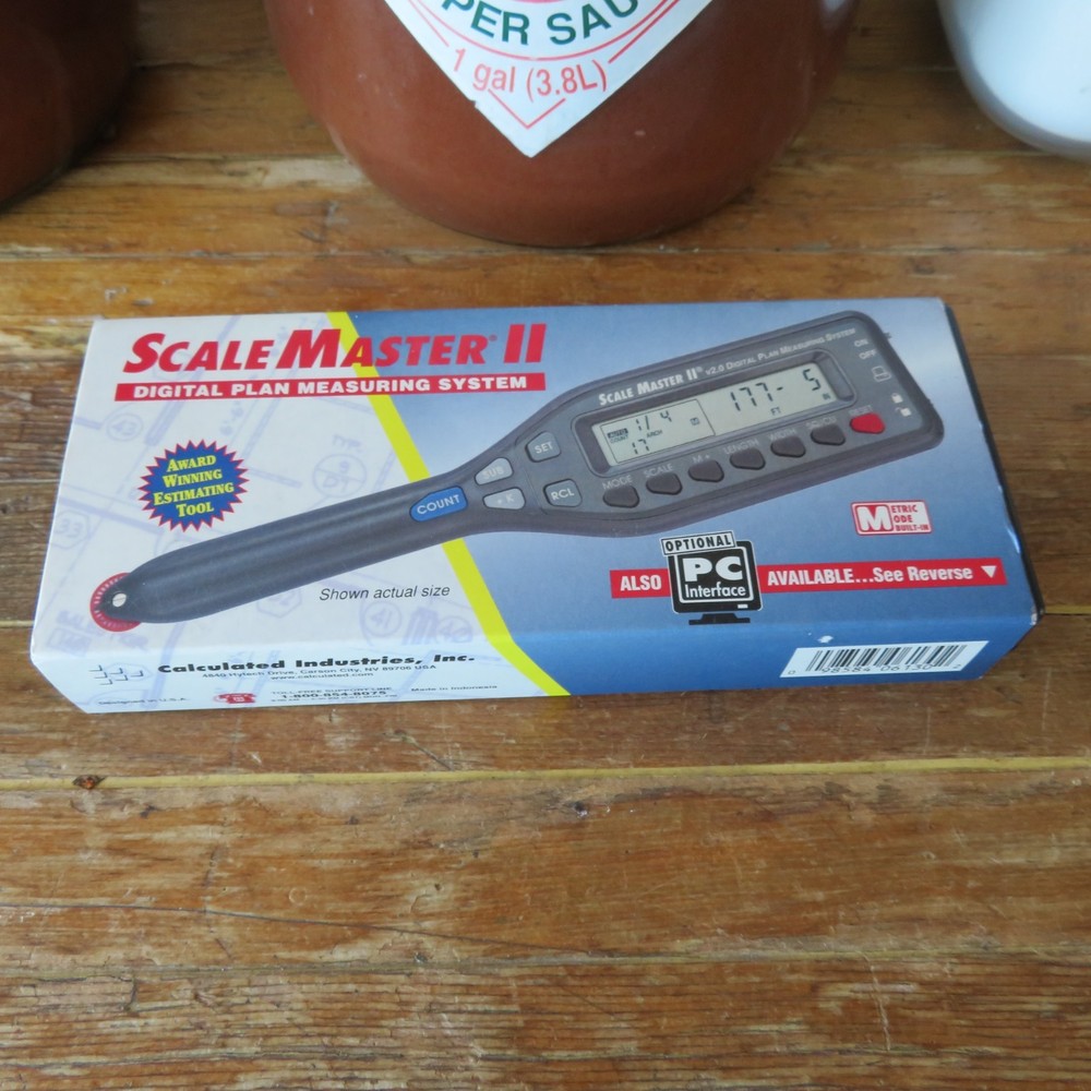 Scale Master II 6025 Digital Plan Measuring System w Case Calculated Industries