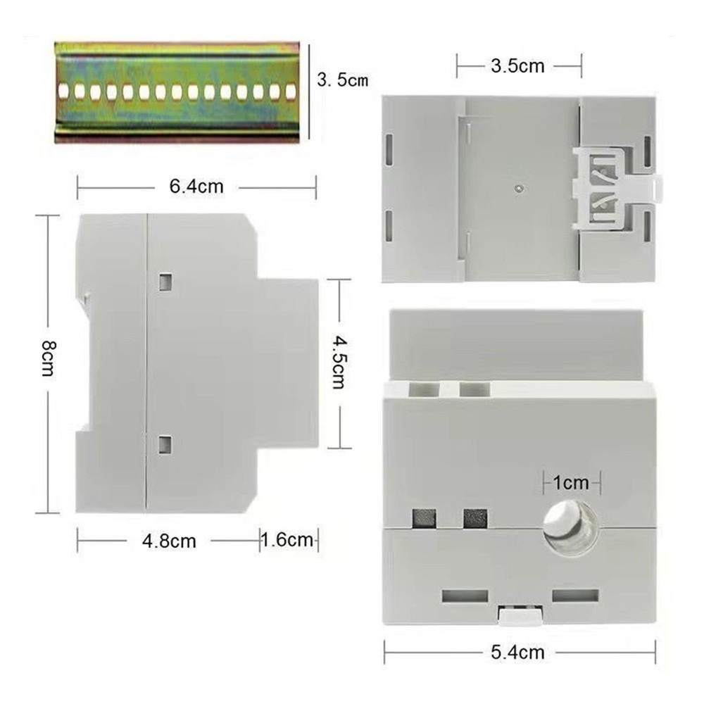 High Precision 100A DIN Rail AC Power Meter With Integrated Current Transformer