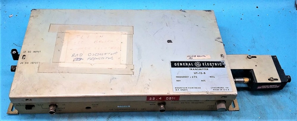 Vintage General Electric Transmitter UT-12-B / 1975 MHz