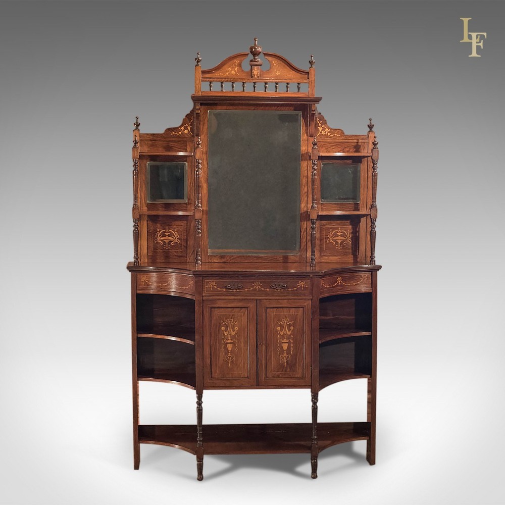 Antique Sideboard, Edwardian Mirror Back c1910