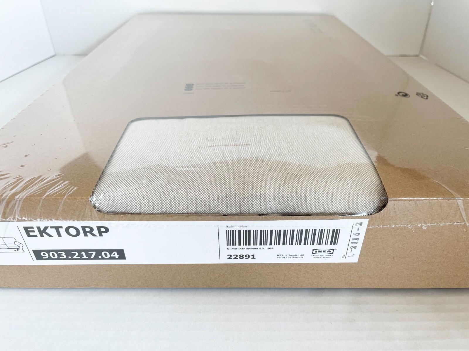 Ikea EKTORP 3 Seat sofa COVER ONLY lofallet beige(complete set) 903.217.04 - NEW