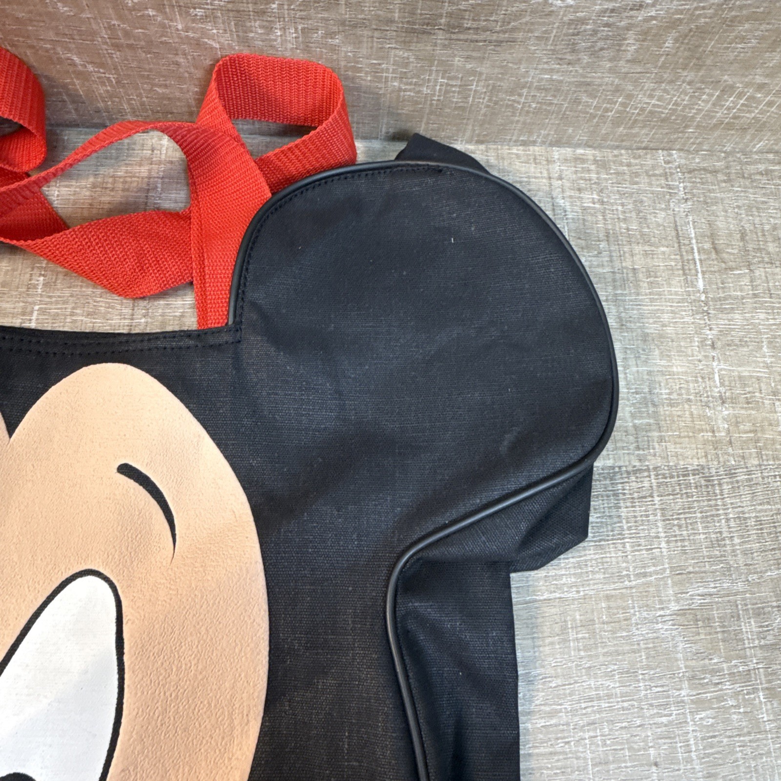 Vintage Mickey Mouse Head Shaped Walt Disney Store Tote Bag Rare 18” Tall