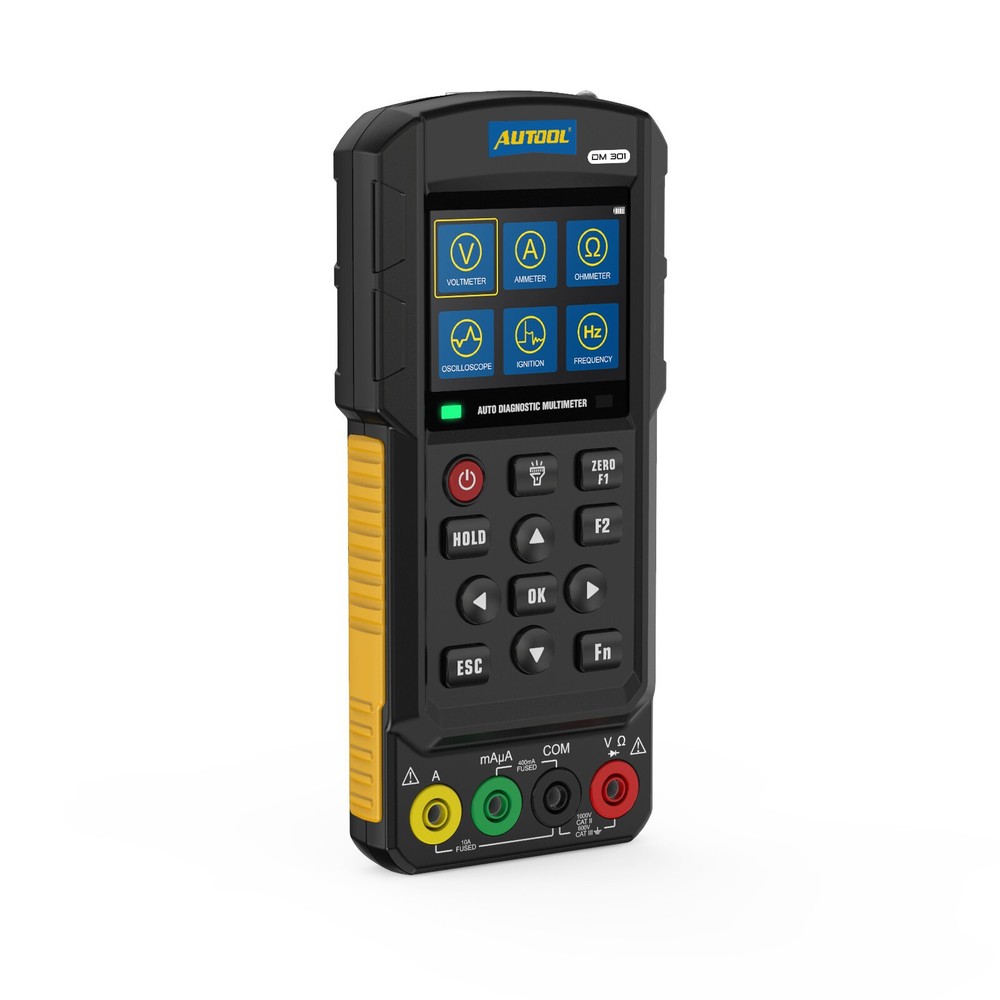 AUTOOL DM301 Digital Electrical Multimeter AC/DC Voltage Current Detector Kit US