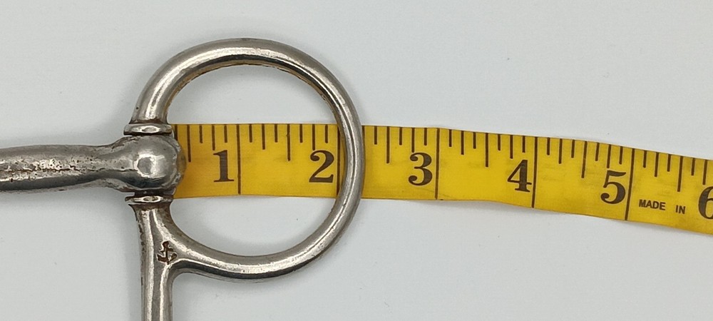 Vintage North and Judd half-cheek snaffle bit