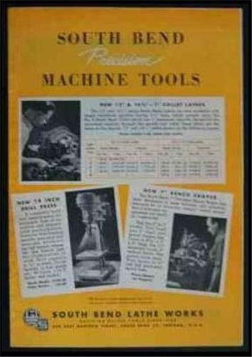 1948 South Bend Machine Tool Catalog magazine section