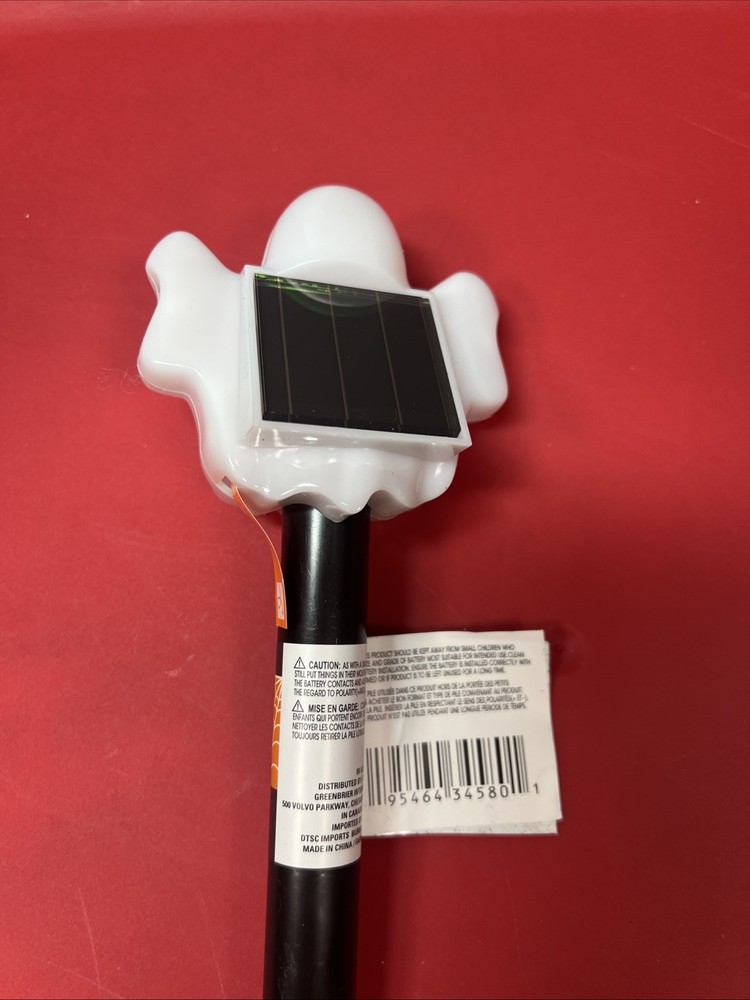 Ghost 9" HALLOWEEN LIGHTED Solar Stake Light