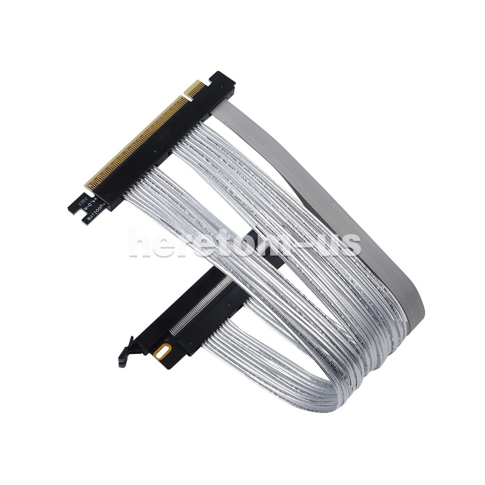 PCIE 4.0 Extension Cable 16x High Speed GPU Riser Graphics Card 180 Degree Cable