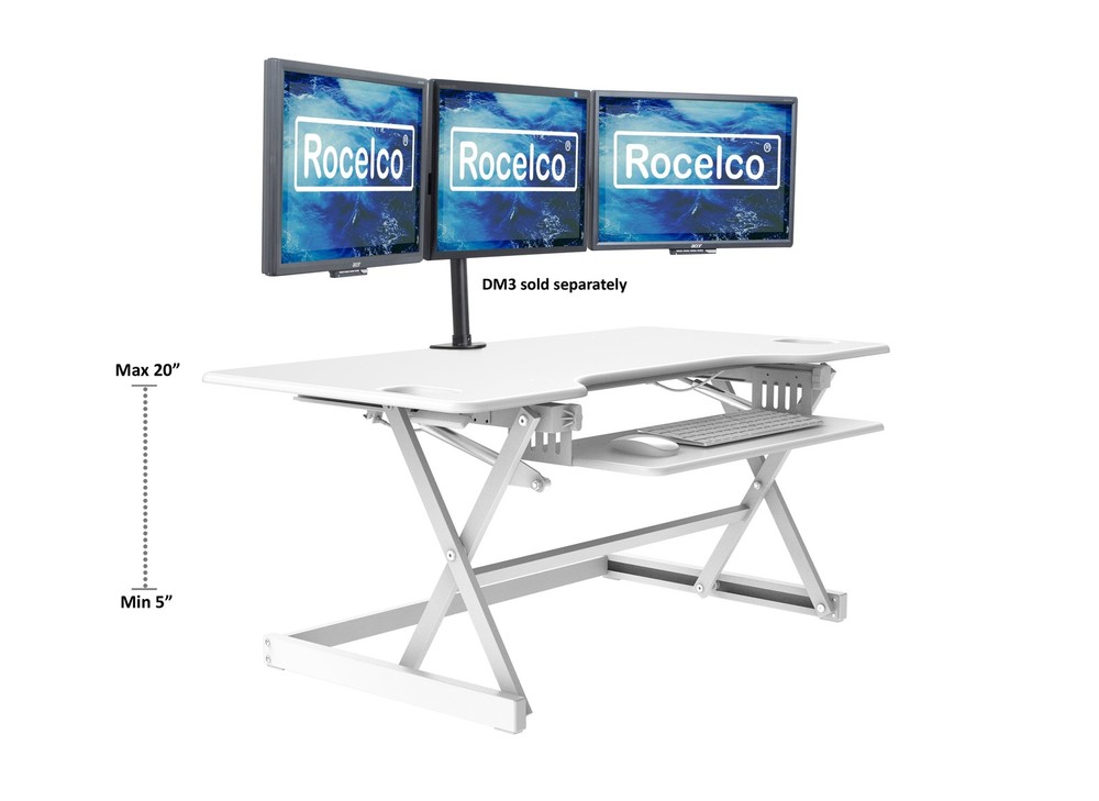 Rocelco Sit/Stand Desk Riser (rdadrw46)