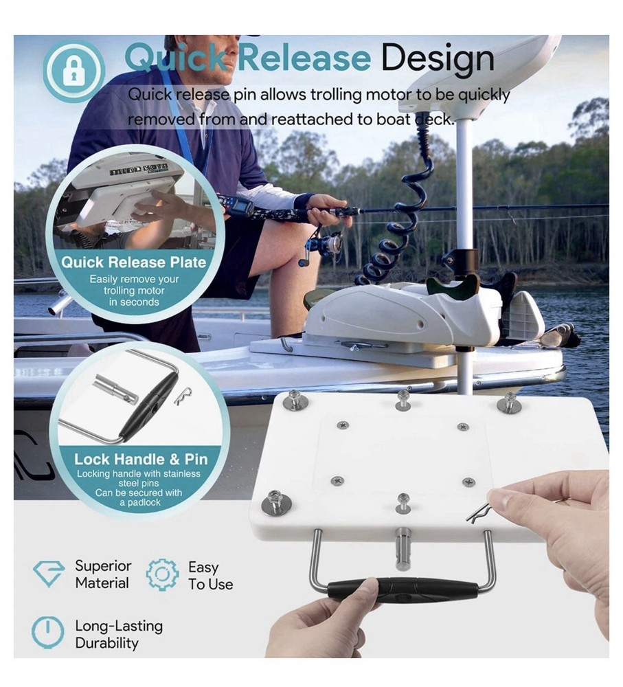 For Minn Kota Rta-17 Quick Release Bracket Riptide Terrova 1854017