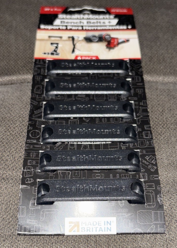 StealthMounts Plastic Tool holder Bench Belts + Suitable For All Brands 6-Pack